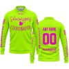 SHENANIGANS COORDINATOR - CUSTOM NAME RACING - HUSQVARNA - PINK - LONG SLEEVE POLO SHIRT