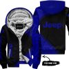 Premium - Custom Name - Jeep - Navy - Fleece Zip Hoodie