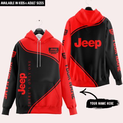 Premium - Custom Name - Jeep - Red