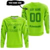 SHENANIGANS COORDINATOR - CUSTOM NAME RACING - KAWASAKI - GREEN - SWEATSHIRT