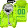 SHENANIGANS COORDINATOR - CUSTOM NAME RACING - MONSTER ENERGY - GREEN - FLEECE ZIP HOODIE