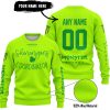 SHENANIGANS COORDINATOR - CUSTOM NAME RACING - MONSTER ENERGY - GREEN - SWEATER UGLY