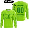 SHENANIGANS COORDINATOR - CUSTOM NAME RACING - MONSTER ENERGY - GREEN - SWEATSHIRT