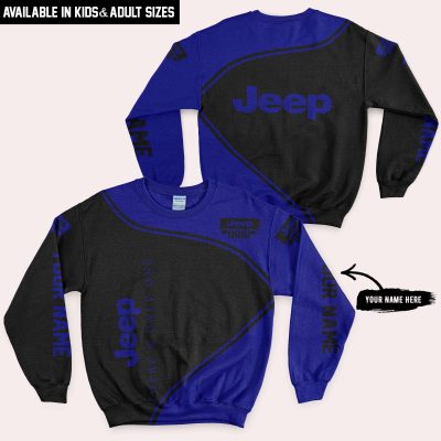 Premium - Custom Name - Jeep - Navy - Sweatshirt