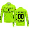 SHENANIGANS COORDINATOR - CUSTOM NAME RACING - RED BULL - BLACK - LONG SLEEVE POLO SHIRT