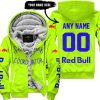 SHENANIGANS COORDINATOR - CUSTOM NAME RACING - RED BULL - BLUE - FLEECE ZIP HOODIE