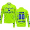 SHENANIGANS COORDINATOR - CUSTOM NAME RACING - RED BULL - BLUE - LONG SLEEVE POLO SHIRT