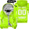 SHENANIGANS COORDINATOR - CUSTOM NAME RACING - ROCKSTAR ENERGY - WHITE - FLEECE ZIP HOODIE