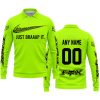 JUST BRAAAP IT – CUSTOM NAME RACING – FOX RACING – BLACK - LONG SLEEVE POLO SHIRT