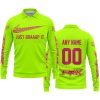 JUST BRAAAP IT – CUSTOM NAME RACING – FOX RACING – BRIGHT PINK - LONG SLEEVE POLO SHIRT