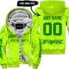JUST BRAAAP IT – CUSTOM NAME RACING – FOX RACING – GREEN - FLEECE ZIP HOODIE