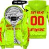 JUST BRAAAP IT – CUSTOM NAME RACING – FOX RACING – RED - FLEECE ZIP HOODIE