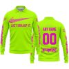 JUST BRAAAP IT – CUSTOM NAME RACING – FOX RACING – VIVID PINK - LONG SLEEVE POLO SHIRT