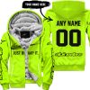 JUST BRAAAP IT – CUSTOM NAME RACING – ALPINESTARS – BLACK - FLEECE ZIP HOODIE