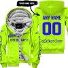 JUST BRAAAP IT – CUSTOM NAME RACING – ALPINESTARS – BLUE - FLEECE ZIP HOODIE