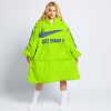 JUST BRAAAP IT – CUSTOM NAME RACING – ALPINESTARS – BLUE - OODIE BLANKET HOODIE