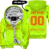 JUST BRAAAP IT – CUSTOM NAME RACING – ALPINESTARS – ORANGE - FLEECE ZIP HOODIE