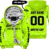 JUST BRAAAP IT – CUSTOM NAME RACING – ARCTIC-CAT – BLACK - FLEECE ZIP HOODIE