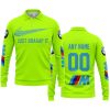 JUST BRAAAP IT – CUSTOM NAME RACING – BMW – BLUE - LONG SLEEVE POLO SHIRT