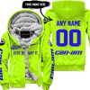 JUST BRAAAP IT – CUSTOM NAME RACING – CAN-AM – BLUE - FLEECE ZIP HOODIE