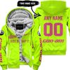 JUST BRAAAP IT – CUSTOM NAME RACING – CAN-AM – BRIGHT PINK - FLEECE ZIP HOODIE