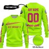 JUST BRAAAP IT – CUSTOM NAME RACING – CAN-AM – BRIGHT PINK - SWEATER UGLY