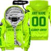 JUST BRAAAP IT – CUSTOM NAME RACING – CAN-AM – GREEN - FLEECE ZIP HOODIE