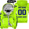 JUST BRAAAP IT – CUSTOM NAME RACING – CAN-AM – NAVY - FLEECE ZIP HOODIE