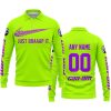 JUST BRAAAP IT – CUSTOM NAME RACING – CAN-AM – PURPLE - LONG SLEEVE POLO SHIRT