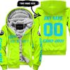 JUST BRAAAP IT – CUSTOM NAME RACING – CAN-AM – SKY BLUE - FLEECE ZIP HOODIE