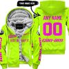 JUST BRAAAP IT – CUSTOM NAME RACING – CAN-AM – VIVID PINK - FLEECE ZIP HOODIE