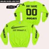 JUST BRAAAP IT – CUSTOM NAME RACING – DUCATI – BLACK - SWEATSHIRT