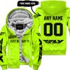 JUST BRAAAP IT – CUSTOM NAME RACING – FLY RACING – BLACK - FLEECE ZIP HOODIE