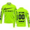JUST BRAAAP IT – CUSTOM NAME RACING – FLY RACING – BLACK - LONG SLEEVE POLO SHIRT