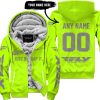 JUST BRAAAP IT – CUSTOM NAME RACING – FLY RACING – GREY - FLEECE ZIP HOODIE