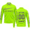 JUST BRAAAP IT – CUSTOM NAME RACING – FLY RACING – GREY - LONG SLEEVE POLO SHIRT