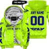 JUST BRAAAP IT – CUSTOM NAME RACING – FLY RACING – NAVY - FLEECE ZIP HOODIE
