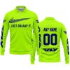 JUST BRAAAP IT – CUSTOM NAME RACING – FLY RACING – NAVY - LONG SLEEVE POLO SHIRT