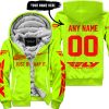 JUST BRAAAP IT – CUSTOM NAME RACING – FLY RACING – RED - FLEECE ZIP HOODIE
