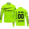 JUST BRAAAP IT – CUSTOM NAME RACING – FXR – BLACK - LONG SLEEVE POLO SHIRT