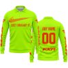JUST BRAAAP IT – CUSTOM NAME RACING – FXR – ORANGE - LONG SLEEVE POLO SHIRT