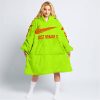 JUST BRAAAP IT – CUSTOM NAME RACING – HONDA – RED - OODIE BLANKET HOODIE
