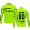 JUST BRAAAP IT – CUSTOM NAME RACING – HUSQVARNA – BLACK - LONG SLEEVE POLO SHIRT