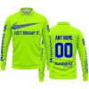 JUST BRAAAP IT – CUSTOM NAME RACING – HUSQVARNA – BLUE - LONG SLEEVE POLO SHIRT