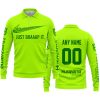 JUST BRAAAP IT – CUSTOM NAME RACING – HUSQVARNA – GREEN - LONG SLEEVE POLO SHIRT