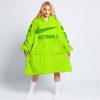 JUST BRAAAP IT – CUSTOM NAME RACING – HUSQVARNA – GREEN - OODIE BLANKET HOODIE
