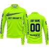 JUST BRAAAP IT – CUSTOM NAME RACING – HUSQVARNA – NAVY - LONG SLEEVE POLO SHIRT