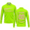 JUST BRAAAP IT – CUSTOM NAME RACING – HUSQVARNA – PINK - LONG SLEEVE POLO SHIRT