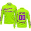 JUST BRAAAP IT – CUSTOM NAME RACING – HUSQVARNA – PURPLE - LONG SLEEVE POLO SHIRT