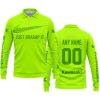 JUST BRAAAP IT – CUSTOM NAME RACING – KAWASAKI – GREEN - LONG SLEEVE POLO SHIRT